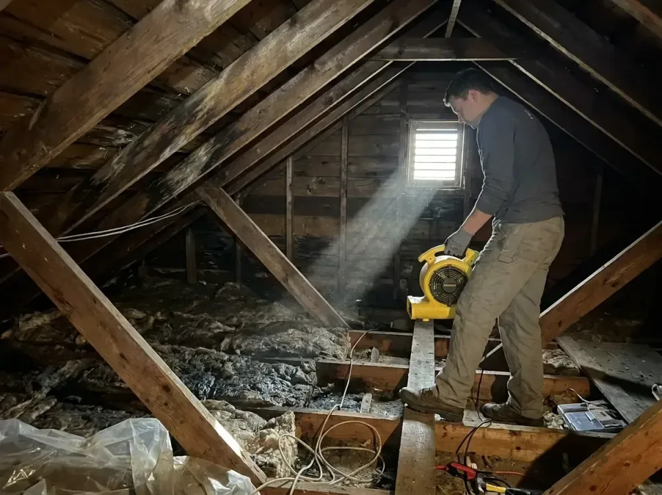 attic-water-damage-drying-proc-007 — frequently asked questions, Emergency Water Extraction & 24/7 Flood Response in McClear…